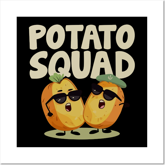 Funny Potato Squad Wall Art by MintaApparel